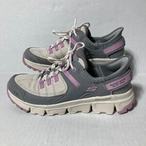 New Skechers Hands Free Women's Slip-Ins Summits‎ AT In Gray Pink 7.5